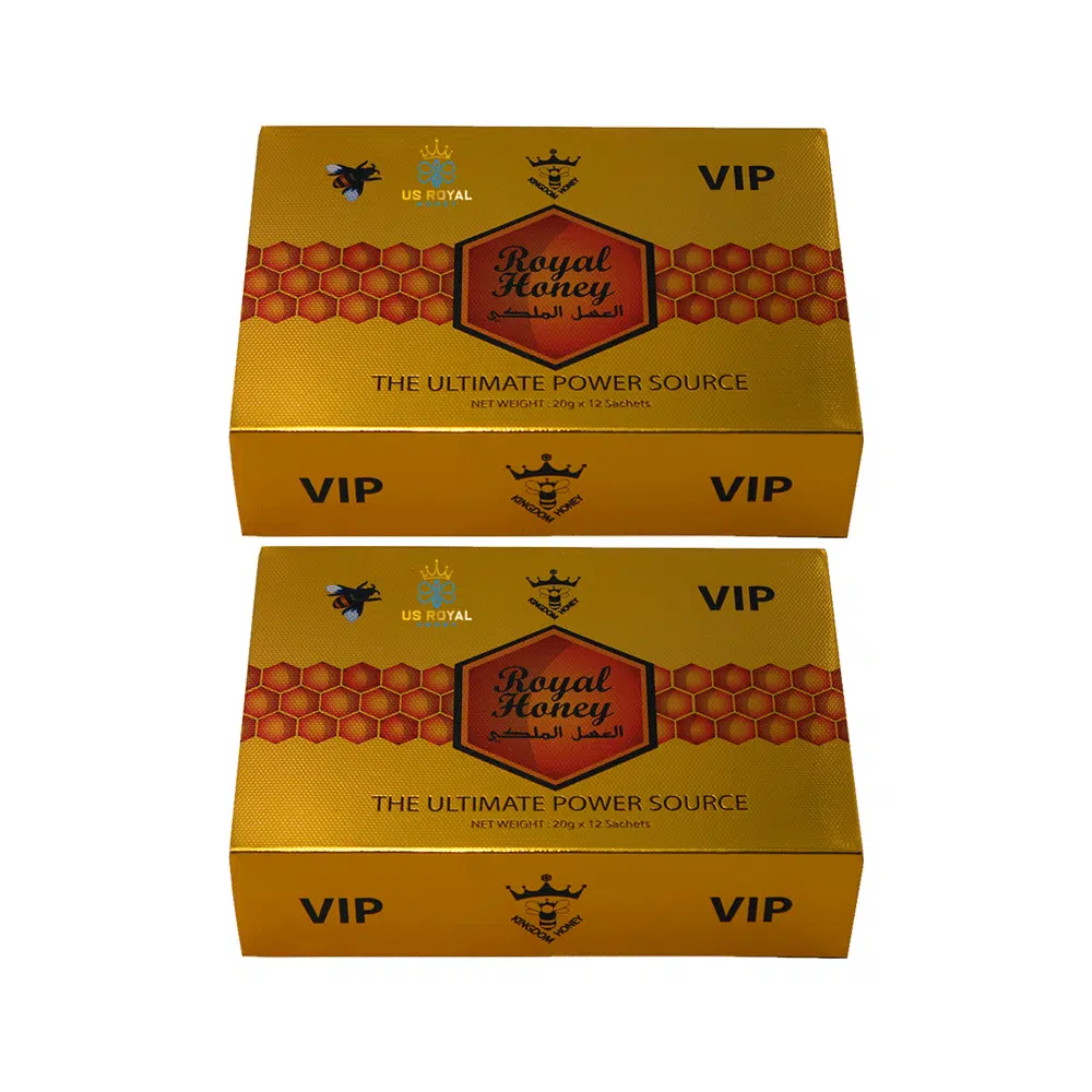 Royal-Honey-Gold-2-Packs-US-noFlag (1) 2 x ROYAL HONEY FOR MAN - 12 PACKS x 20 GRAMS - Image 1
